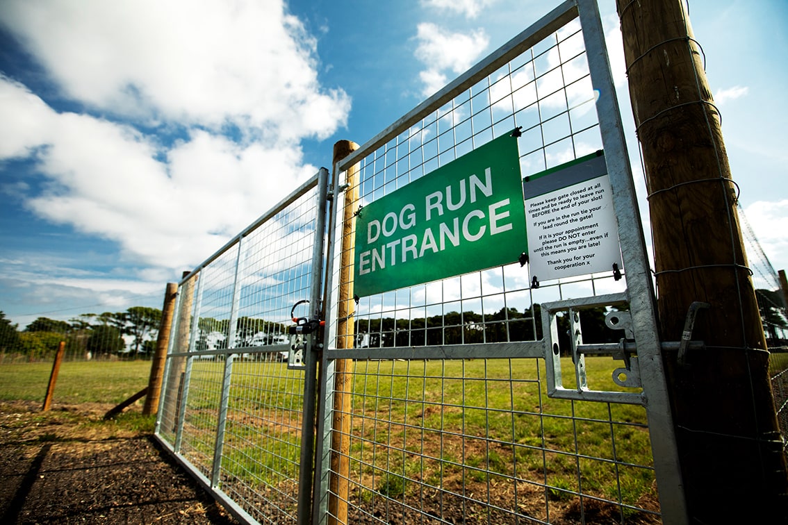 St Andrews Dog Run, book time on our website.